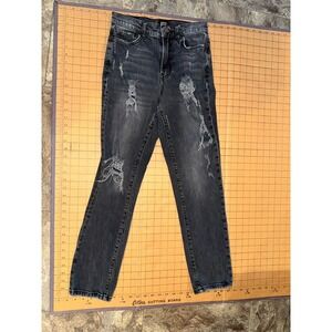 BDG Urban Outfitters Denim Jeans Womens Size 25 Black‎ Distressed High Rise Slim